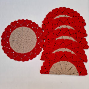 Jogo de Sousplats de Crochê