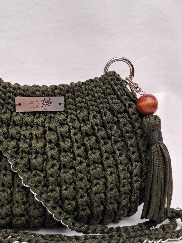 Bolsa Íris - verde militar (detalhes)